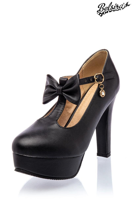 Retro Riemchen-Pumps